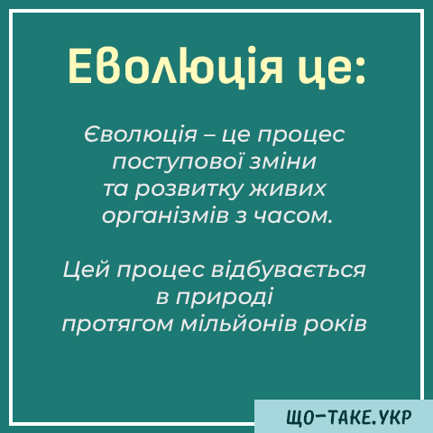 Що таке Еволюція